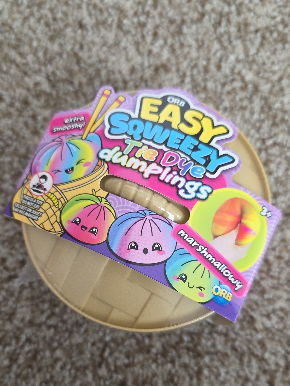 Squishy Dumpling - ORB Easy Sqweezy Tie Dye Dumplings - Marshmallowy - NWT